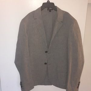 New James Perse Linen Casual Blazer Gray Size 3